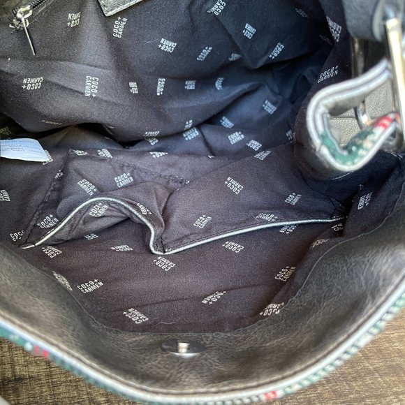 Coco + Carmen bag purse in plaid silver design. - Picture 7 of 10